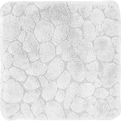 Tapis de bain relief galets - Blanc