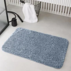 Tapis de Bain Teufte 80 x 50 Polyester TODAY Essential Denim