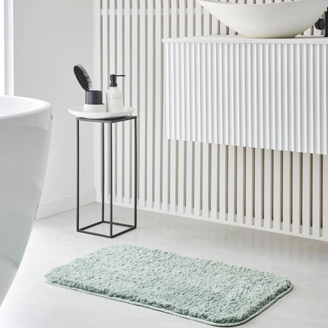 Tapis de Bain Teufte 80 x 50 Polyester TODAY Essential Celadon
