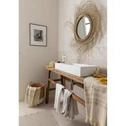 Tapis de bain uni Elly Lin 54 x 110