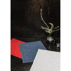 Tapis de bain uni Enzo Perle 54 x 110