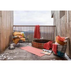 Tapis de bain uni Etia Corail 54 x 110