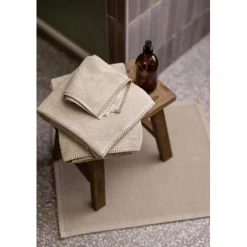 Tapis de bain uni Etia Galet 54 x 64