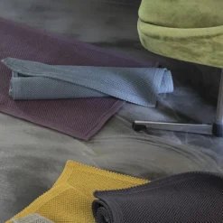 Tapis de bain uni Etia Indigo 54 x 64