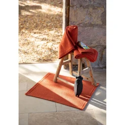 Tapis de bain uni Etia Sauge 54 x 64