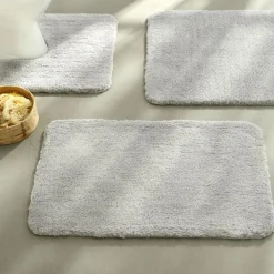 Tapis de bain UNIMICRO microfibre luxe Gris galet