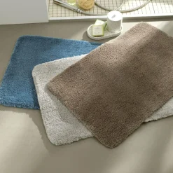 Tapis de bain UNIMICRO microfibre luxe Gris galet