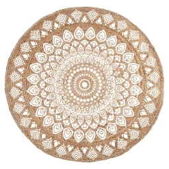 Tapis de Sol Rond 120 cm Jute