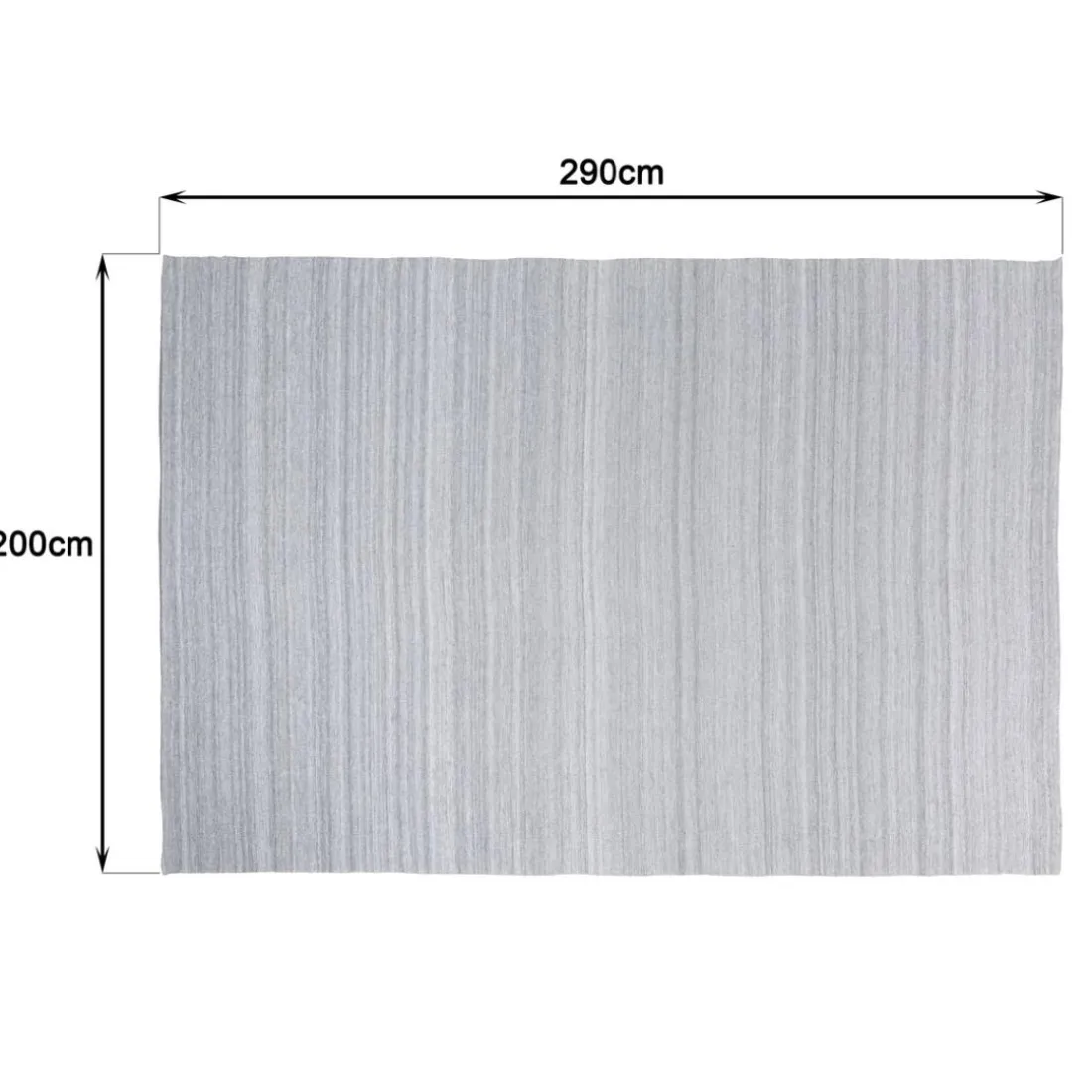 Tapis d’extérieur rectangulaire gris chiné QUENTIN