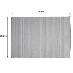Tapis d’extérieur rectangulaire gris/blanc QUENTIN