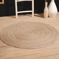 Tapis Diam 120 Jute Indies