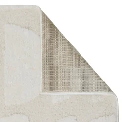 Tapis effet laine blanc Anoai