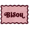 Tapis effet laine Cherry rose