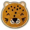 Tapis enfant léopard Kori Jaune ocre