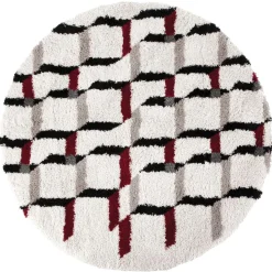 Tapis Erika Neige diamètre 160 cm
