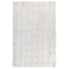 Tapis fausse fourrure blanc 3D Zephy