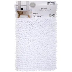 Tapis maxi chenille blanc 50X80