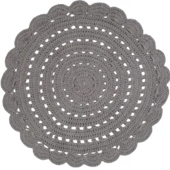 Tapis Rond ALMA Gris