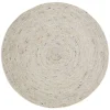 Tapis rond laine feutrée NEETHU avoine taille M