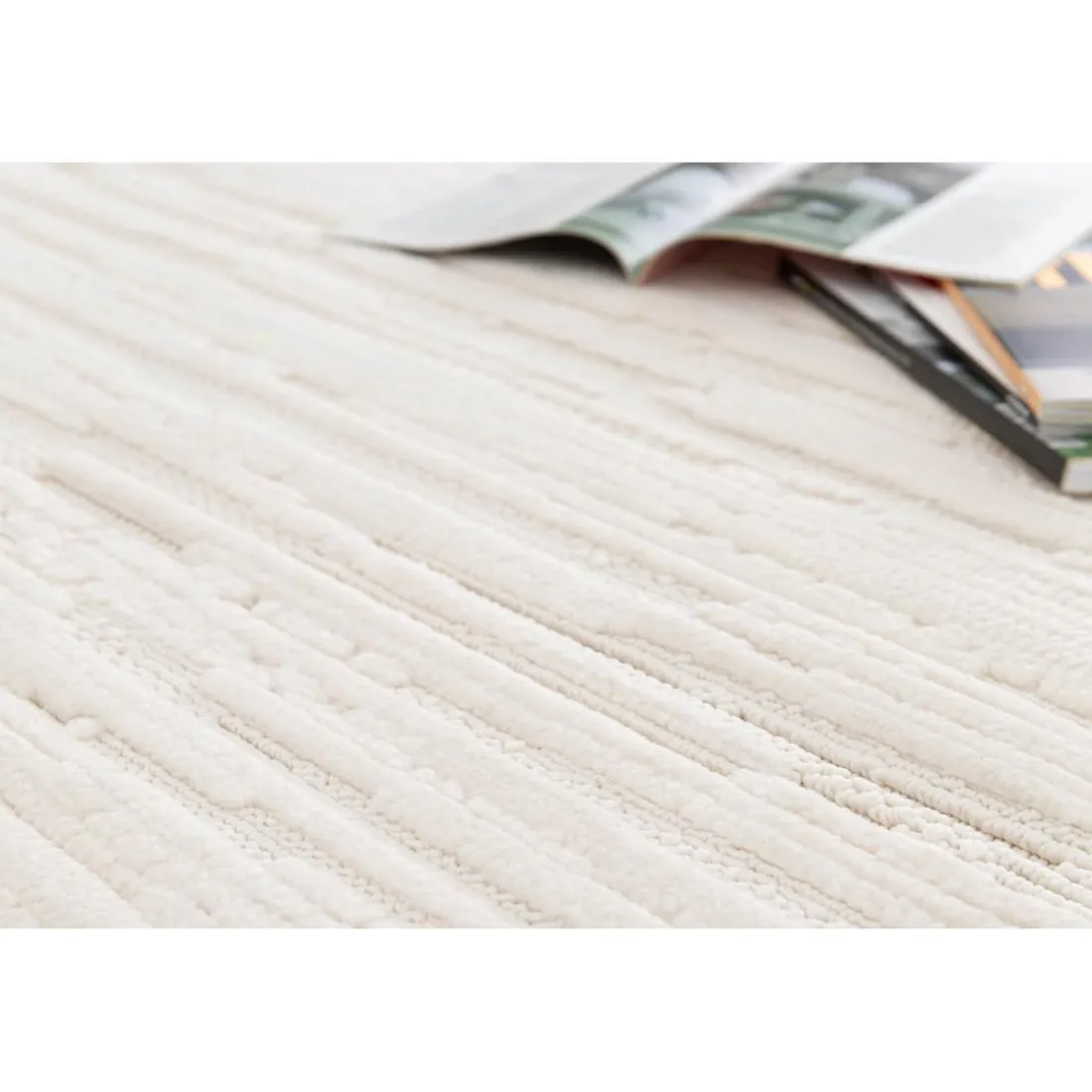 Tapis Vermon Neige 160 x 230 x 1 cm
