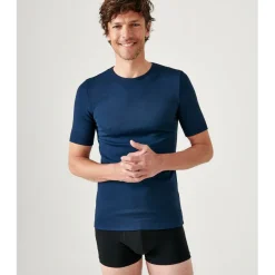 Tee Shirt à Manches Courtes pour Homme Marine Foncé Thermolactyl