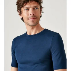 Tee Shirt à Manches Courtes pour Homme Marine Foncé Thermolactyl