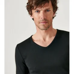 Tee Shirt Homme Manches Longues Noir Thermolactyl
