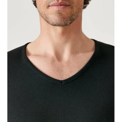 Tee Shirt Homme Manches Longues Noir Thermolactyl