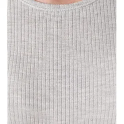 Tee Shirt Manches Longues. Gris Chiné Thermolactyl