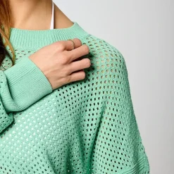 Tee Shirt Manches Longues LEORE menthe en viscose