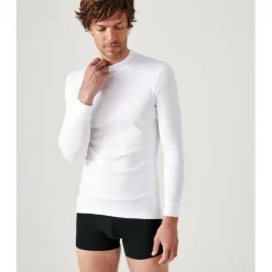 Tee Shirt pour homme à manches longues et col montant blanc Thermolactyl