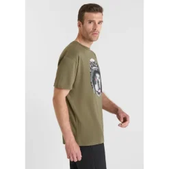 Tee-Shirt BATISTA kaki en coton Ray