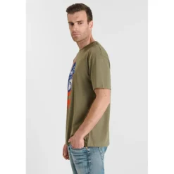 Tee-Shirt BRIGGS kaki en coton Chase