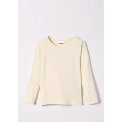 Tee-shirt Enfant mixte microfibre stretch, manches longues écru