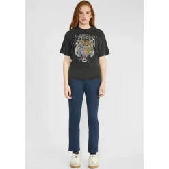 Tee-Shirt fille ABBIGI noir Alia en coton