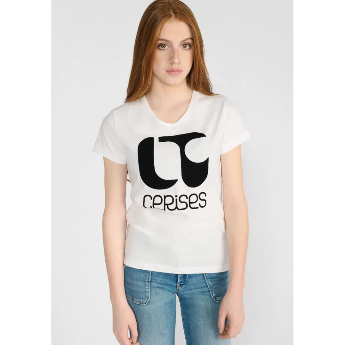 Tee-Shirt fille NITAGI blanc Lana en coton