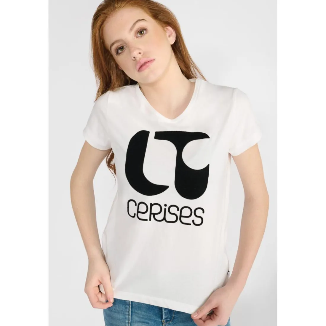 Tee-Shirt fille NITAGI blanc Lana en coton