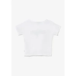 Tee-Shirt fille ROKIGI blanc en coton