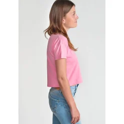 Tee-Shirt fille VINAGI rose Eden