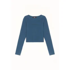 Tee-Shirt fille VIRGINIA bleu Fleur en coton