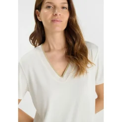 Tee-Shirt FUKA blanc en coton Maya