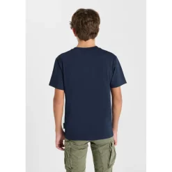 Tee-Shirt garcon NECBO bleu en coton Cael