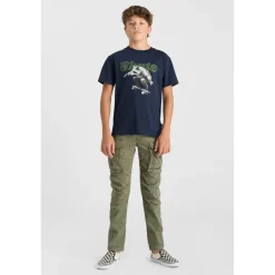 Tee-Shirt garcon NECBO bleu en coton Cael