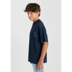 Tee-Shirt garçon ARIBO bleu Ian en coton