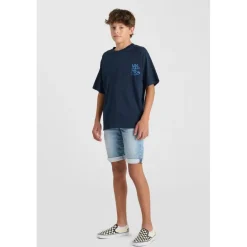 Tee-Shirt garçon ARIBO bleu Ian en coton