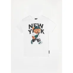 Tee-Shirt garçon BAMBO blanc Saul en coton