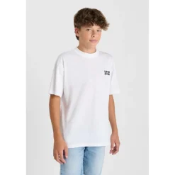 Tee-Shirt garçon CORYBO blanc en coton Yale