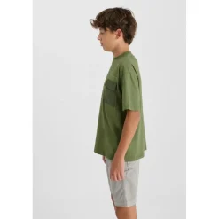 Tee-Shirt garçon MASONBO kaki en coton Sal