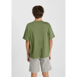 Tee-Shirt garçon MASONBO kaki en coton Sal