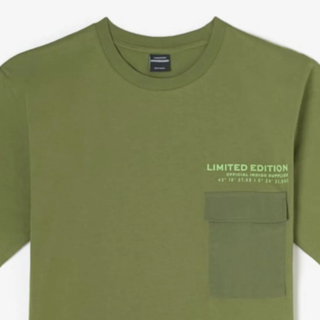 Tee-Shirt garçon MASONBO vert Juan en coton